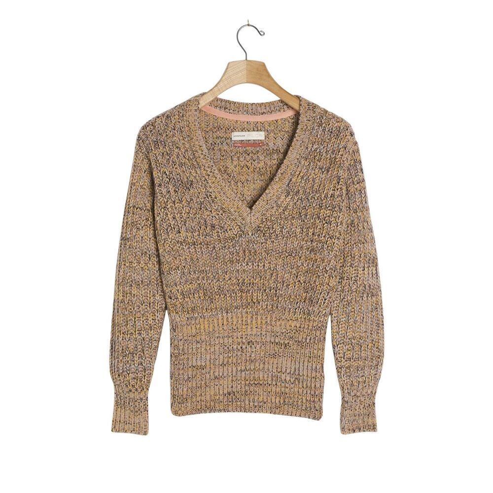 Anthropologie Pilcro Marika V-Neck Sweater Size S